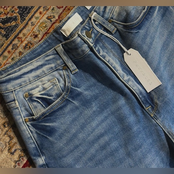 Petra Distressed Super High Rise Flare - Picture 2 of 2